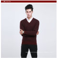 Yak Wool /Cashmere V Neck Pullover Long Sleeve Sweater/Garment/Clothing/Knitwear